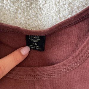 Urban Outfitters Womens Brown Crop-top